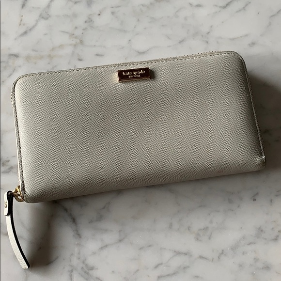 gray kate spade wallet